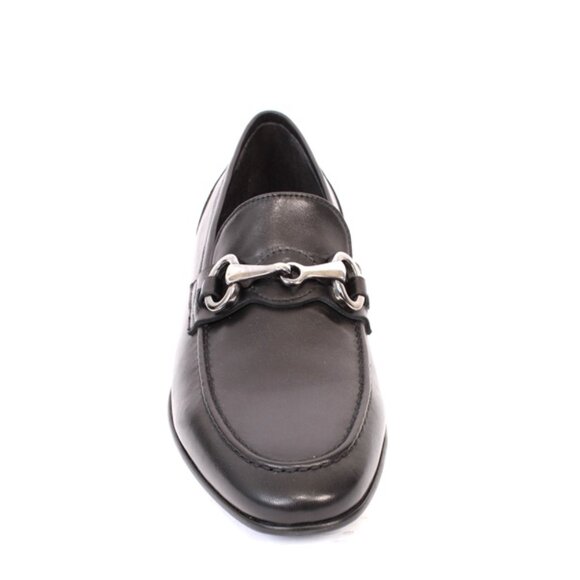 Giovanni Conti 825 Black Leather Classic Dress Shoes - Picture 7 of 8